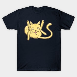 Cat licking his ass T-Shirt
